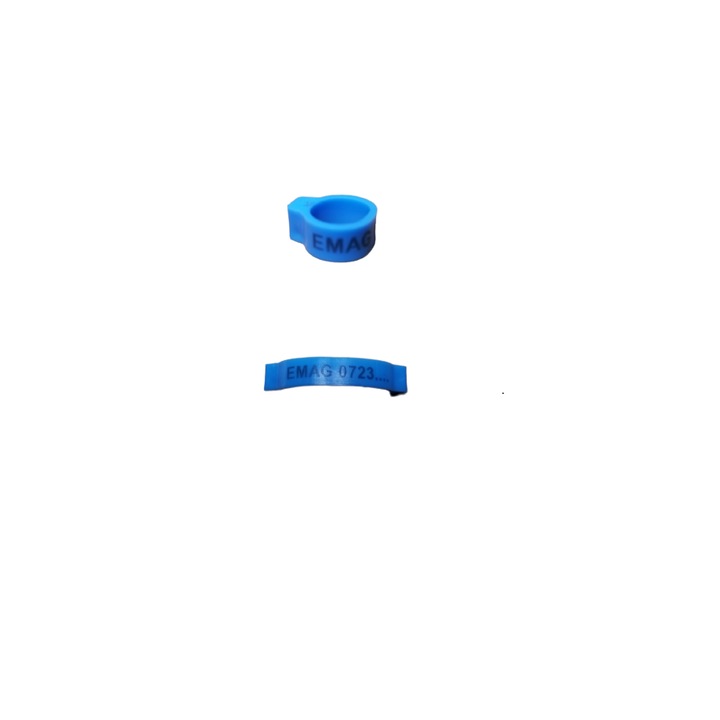 Set 50 cleme clipsuri 8 mm de plastic personalizate cu numar de telefon Albastru