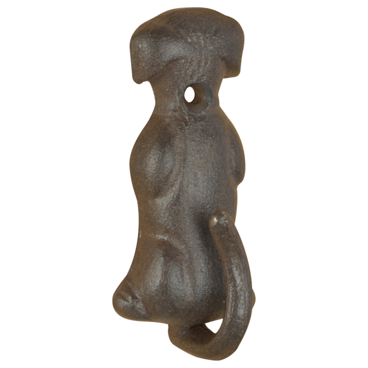 Fém faliakasztó, kutya alakú, 14x5 cm