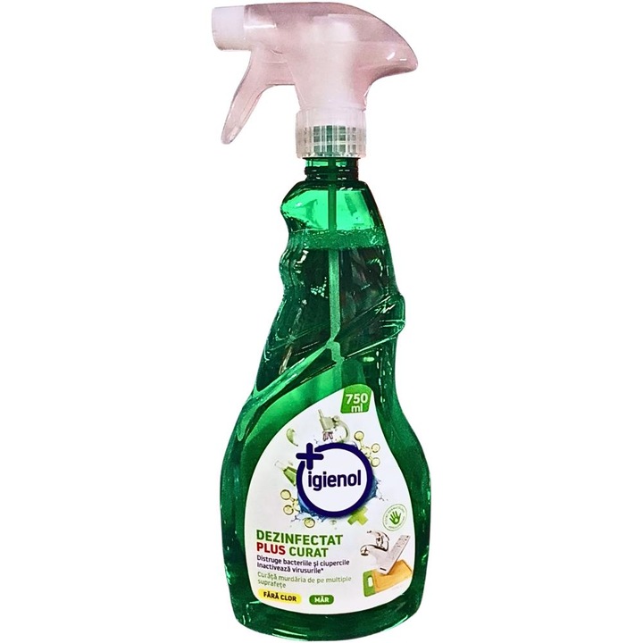 Dezinfectant spray fara clor pentru suprafete mici,Igienol, 750ml