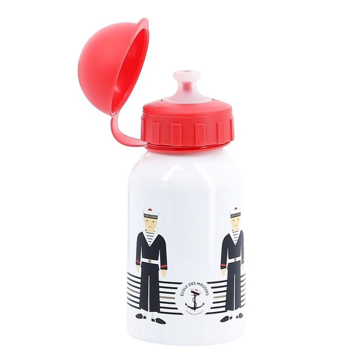 Vilac cumisüveg, alumínium, 300 ml, fehér/piros