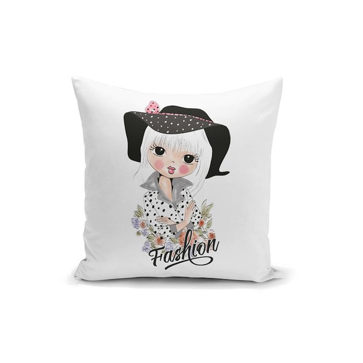 Декоративна калъфка Бизнес дама, Размер 45х45 см., Многоцветен