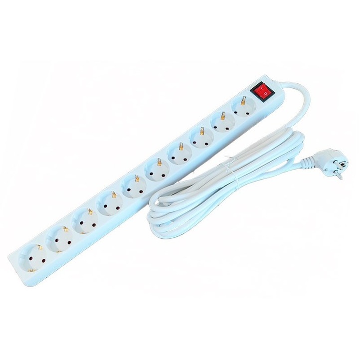 Prelungitor 10 prize 1.5m 3x2.5mm2 cu intrerupator Alien