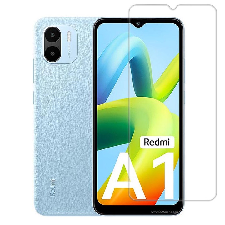 Стъклен протектор Hard Glass, 2.5D за Xiaomi Redmi A1/A1 Plus/A2/A2 Plus, Прозрачен