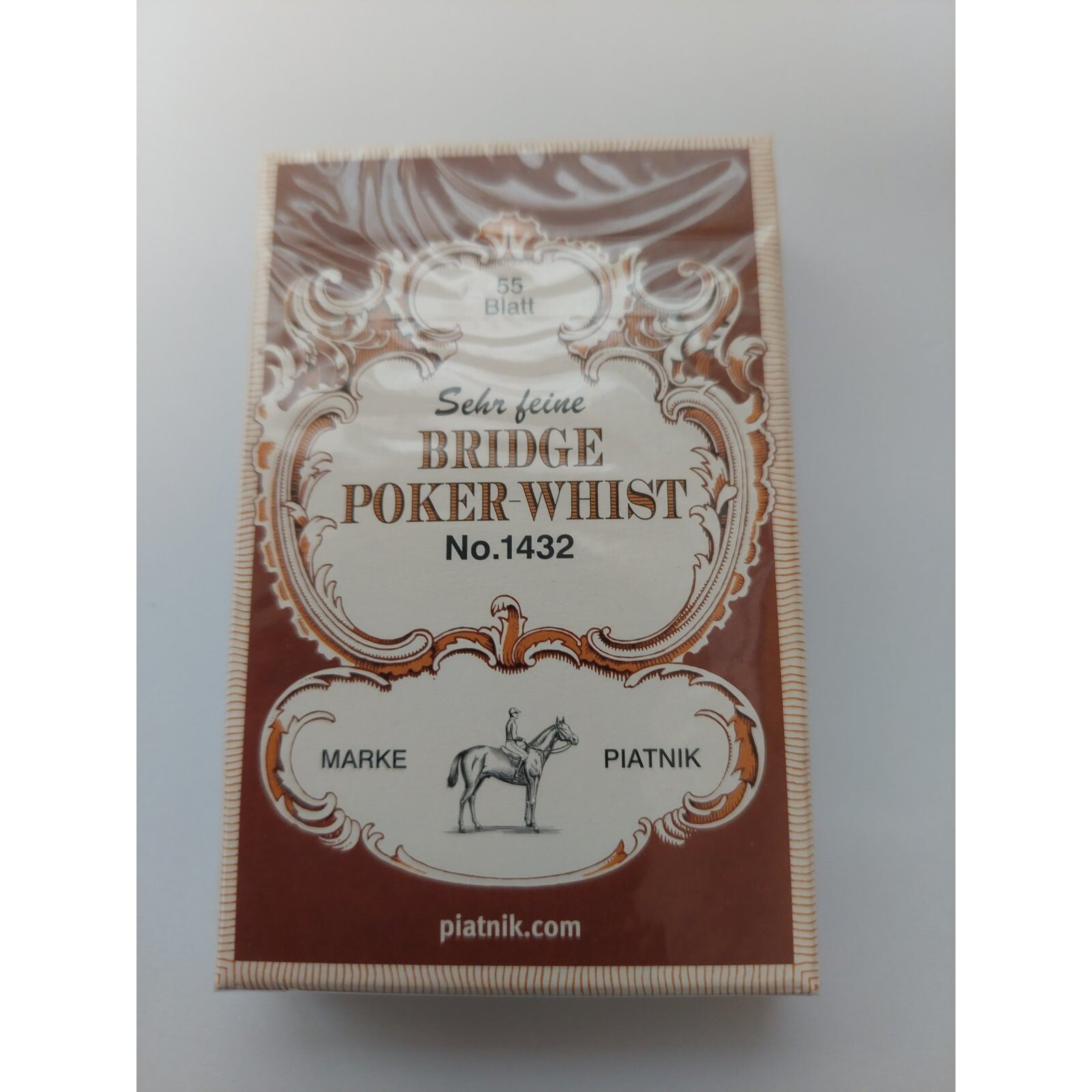 Карти за игра, Bridge Poker-Whist, Piatnik, в зелен или в кафяв цвят ...