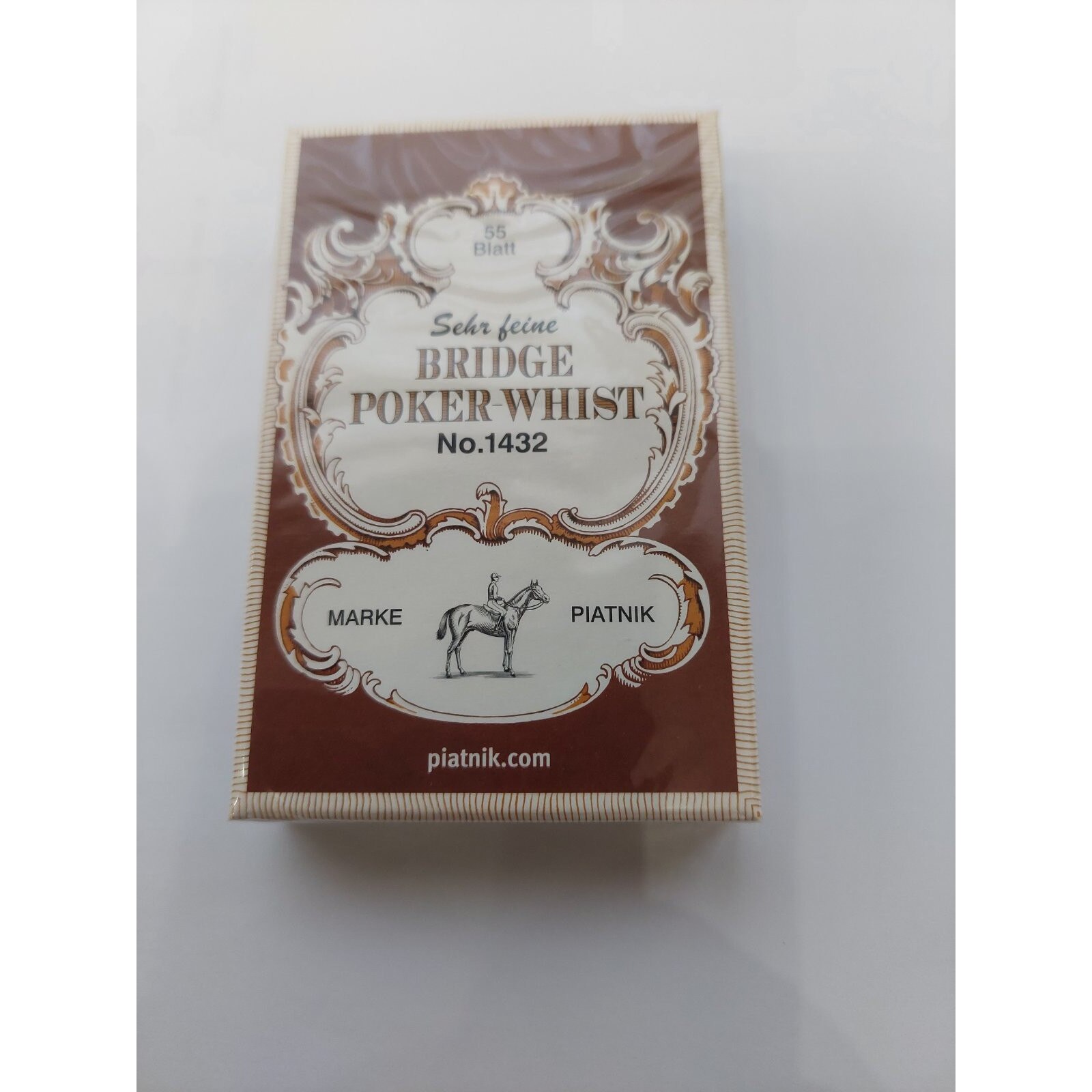 Карти за игра, Bridge Poker-Whist, Piatnik, в зелен или в кафяв цвят ...