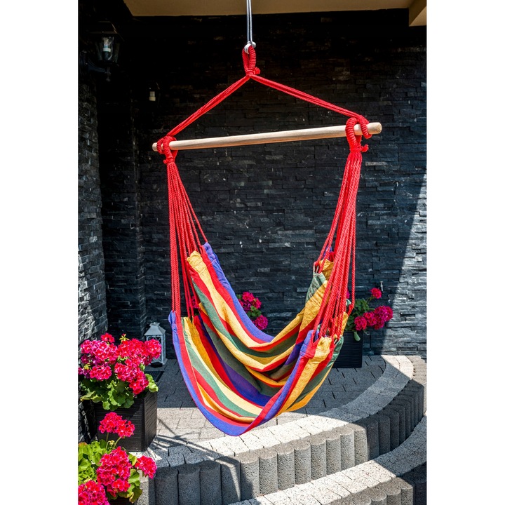 Hamac tip leagan, Zolta, 100x100cm, Multicolor