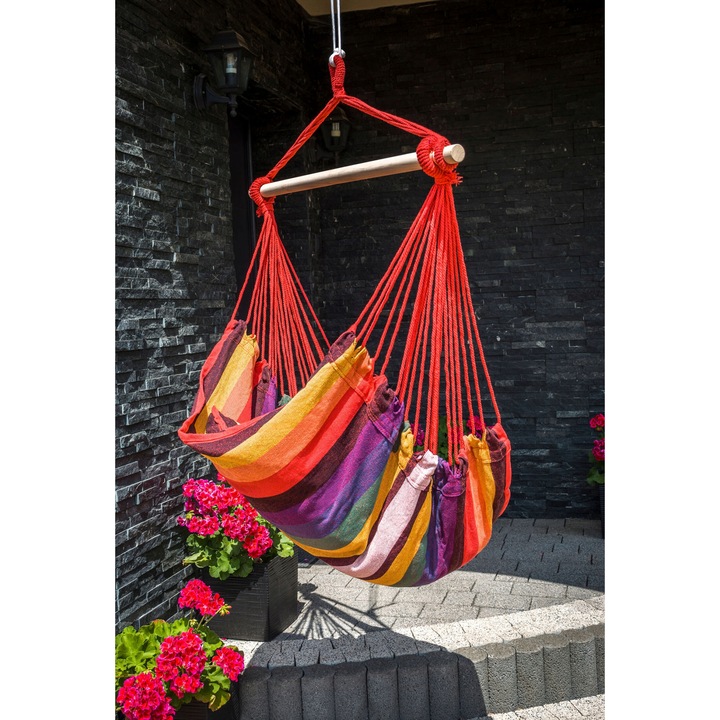 Hamac tip leagan, Zolta, 100x100cm, Multicolor