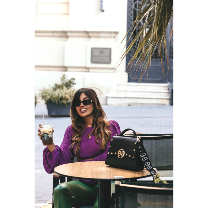 Fekete Kate táska természetes bőrből