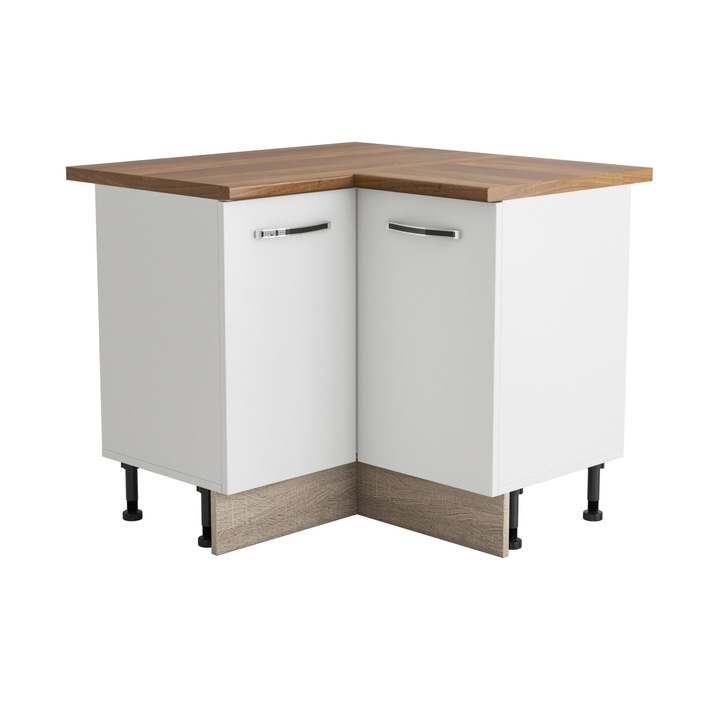 Coltar Alfa, alb sonoma, blat termic nuc, PAL, 100x83x60 cm