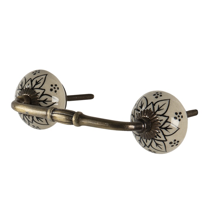 Set 4 manere mobilier cupru ceramica 14x4x3 cm