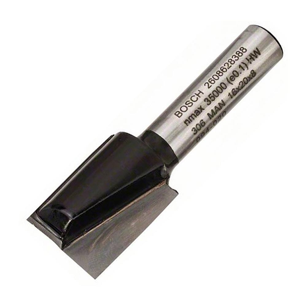 Фреза за канали с два режещи ръба Bosch 16x19.6x51 mm, стебло 8 mm ...