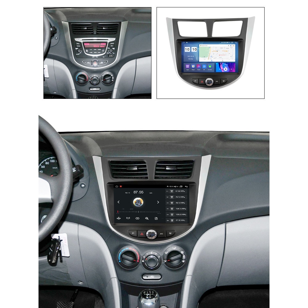 Специализирана навигация Hyundai Accent 2010-2016, NAVI-IT, Android 13 ...