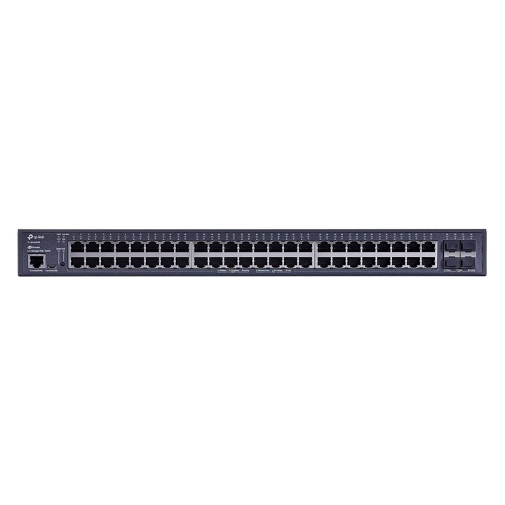 TP-LINK TL-SG3452XP JetStream menedzselhető switch | 4× 10GE SFP+ port és 48× gigabites port