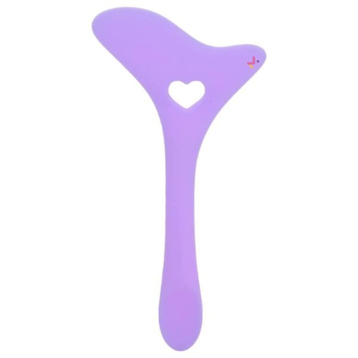 Sablon multifunctional 4in1 Eyeliner din silicon pentru machiaj, Mov