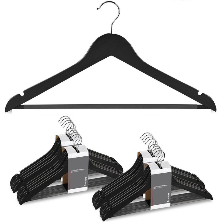 Set umerase Bomoe, Rotative, 20 bucati, Negru