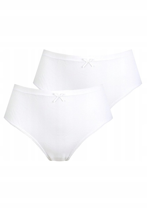 Női bugyi, Kulcs, 2 db, Pamut/Elasztán, Fehér, Méret 2XL