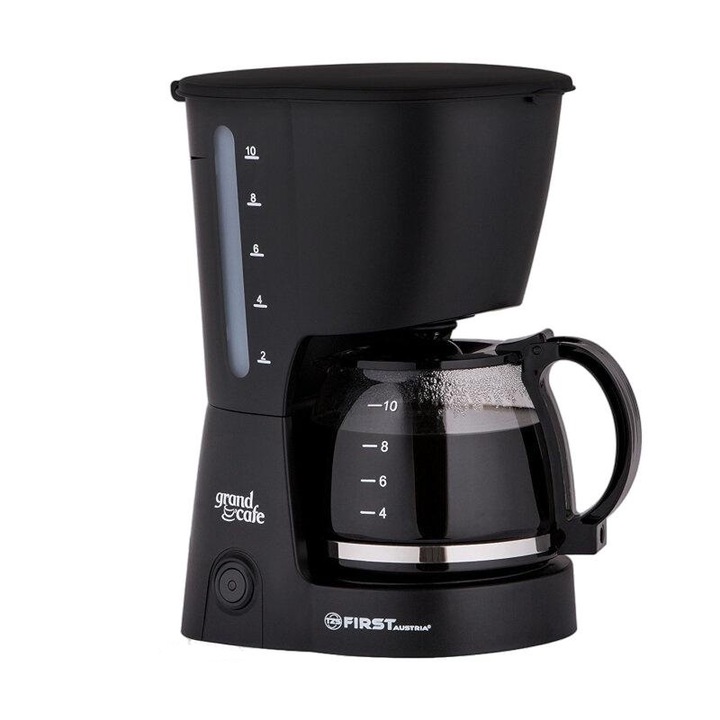 Filtru cafea First Austria, 750W, 1.25l, Negru