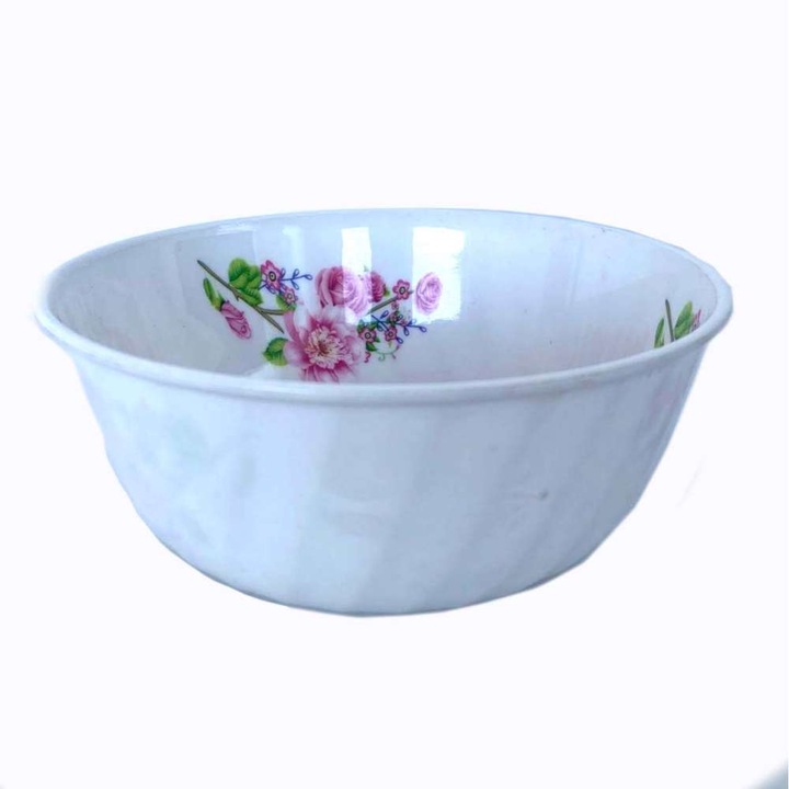 Castron din Plastic, Model Floral, 17.8 cm