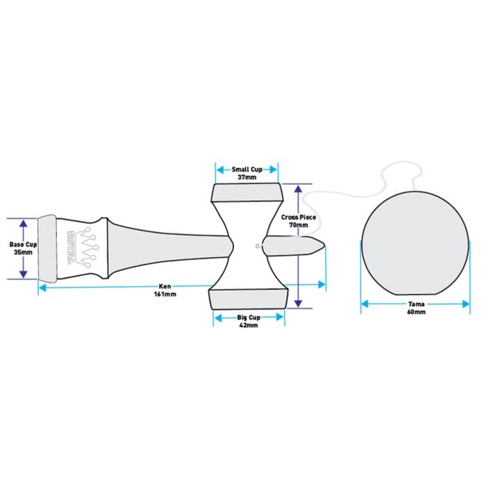 Joc de indemanare Royal Kendama, Verde