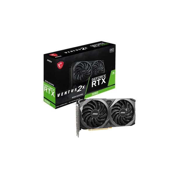 Placa video MSI GeForce RTX 3060 VENTUS 2X OC 8GB GDDR6 128-bit - eMAG.ro