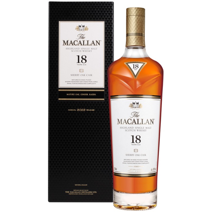 Whisky Macallan Sherry Oak 18 YO, 0.7l