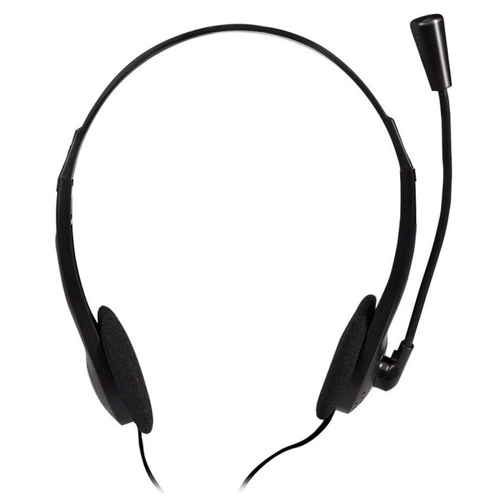 Casti gaming cu fir DELTACO GAMING DH110, multiplatforma PC/Xbox/PlayStation, negru