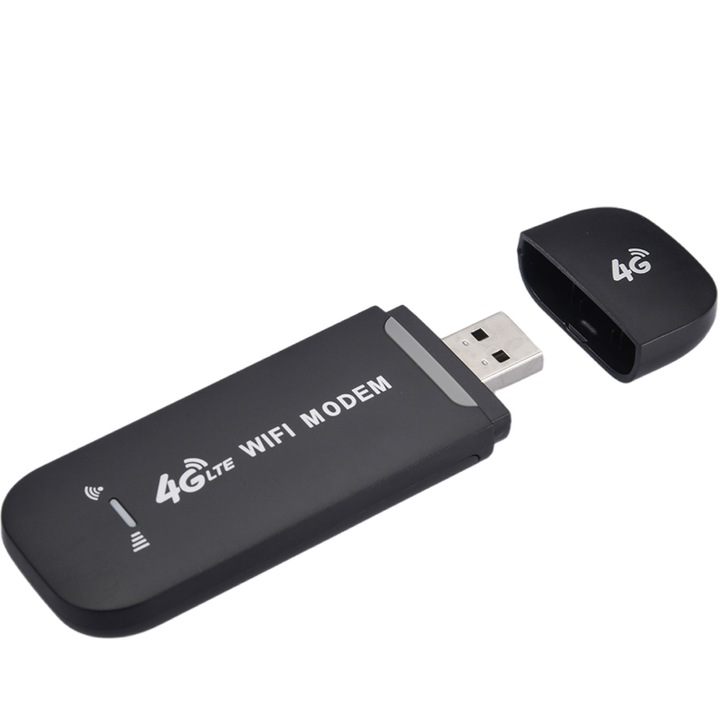 GizMondo Modem Router, Wireless USB WiFi 4G, fekete színű