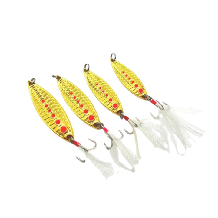 Set de 4 Lingurite oscilante 7 auri - 20g