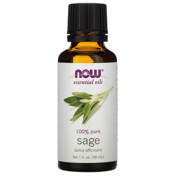 Ulei esential de salvie, Now foods, 30 ml
