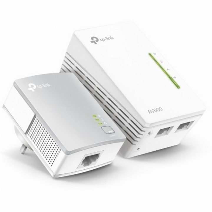TP-Link AV600 600 Mbit/s Ethernet/LAN csatlakozás Wi-Fi Fehér 1 dB (TL-WPA4221 KIT)