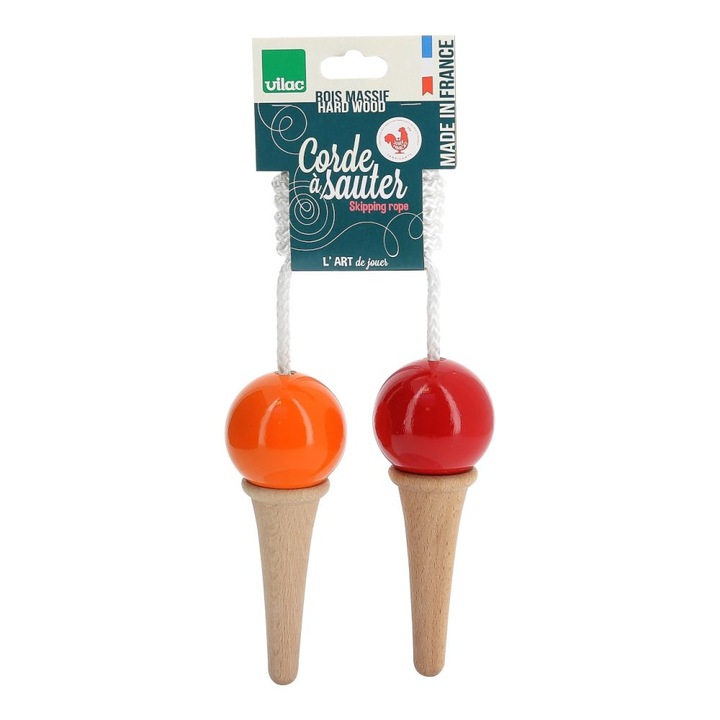 Vilac ugrálókötél, fa, piros