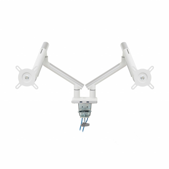 Suport 2 monitoare LED/LCD 17"-32", ART, Alb