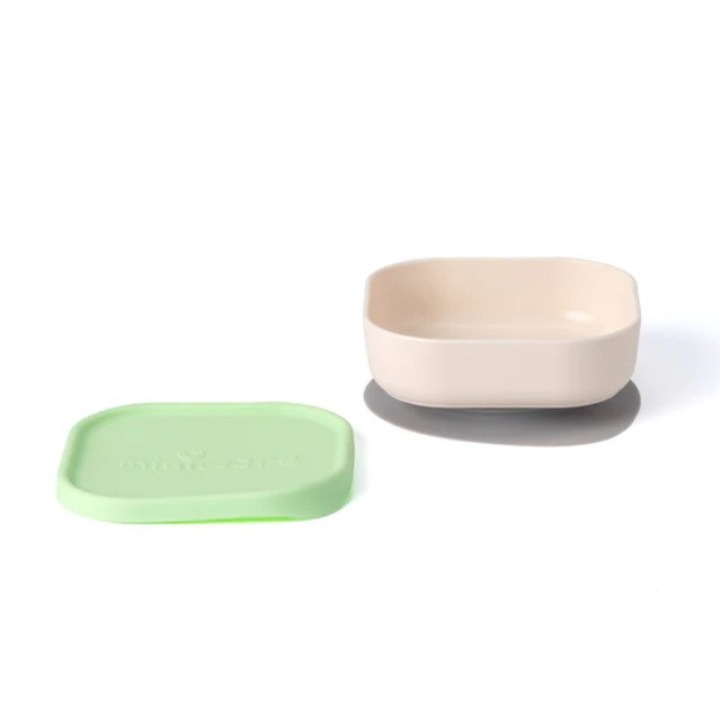 Tál bébiételhez Snack Bowl, 100%-ban természetes biológiailag lebomló anyagokból, Miniware, zöld
