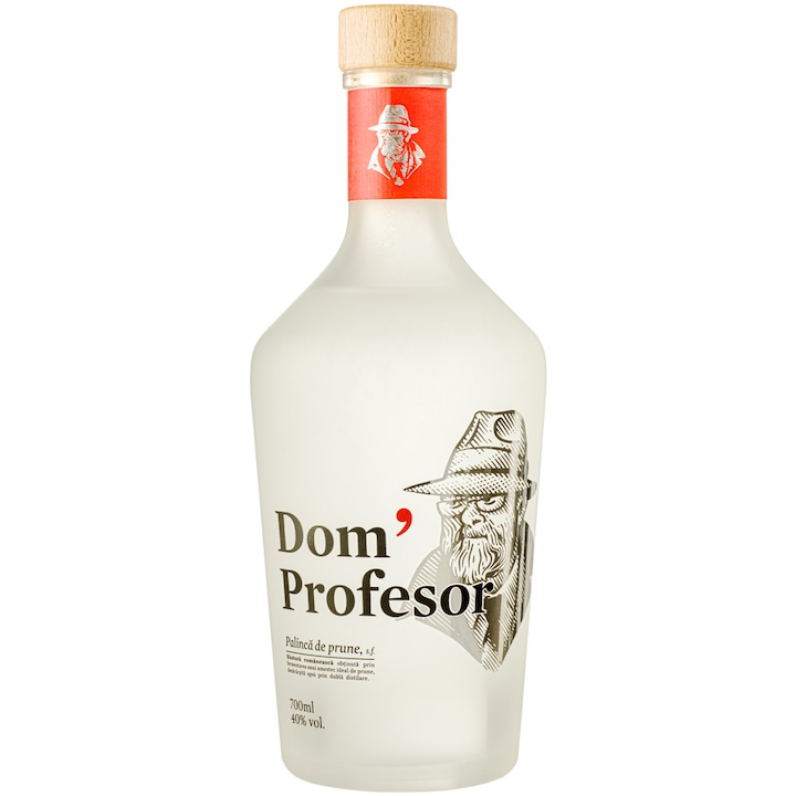 Palinca Silver prune Dom' Profesor, 50%, 0.7l
