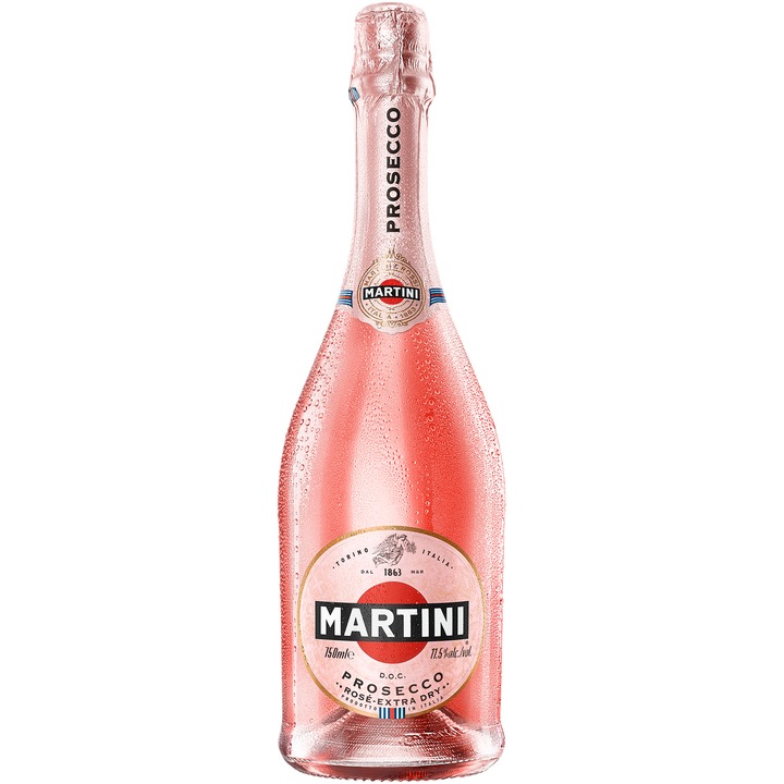 Vin Spumant Martini, Rose, Extra Sec, 0.75l