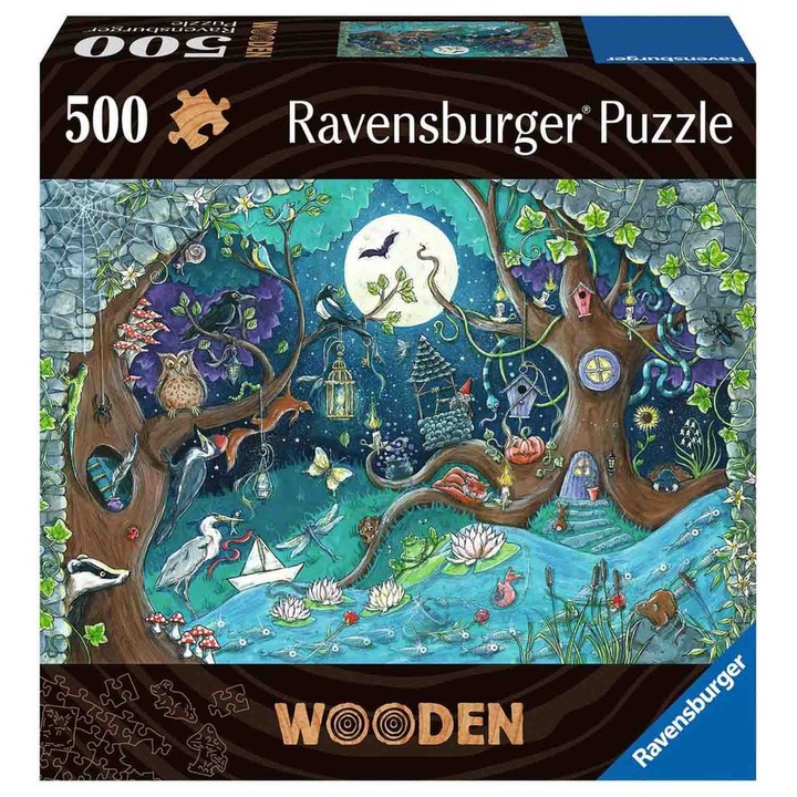 Пъзел Ravensburger Wooden - Гора, 500 части