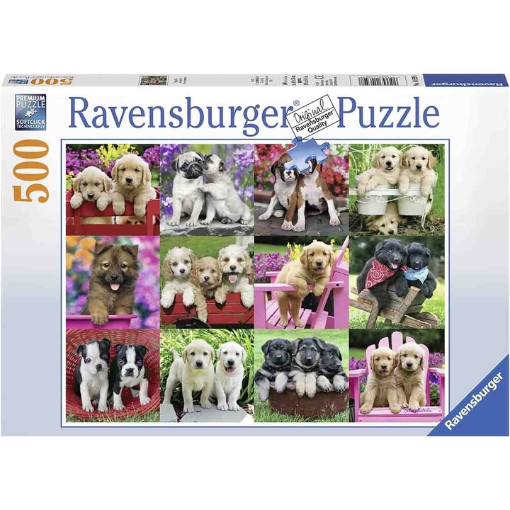 Puzzle Ravensburger - Kutyák, 500 db