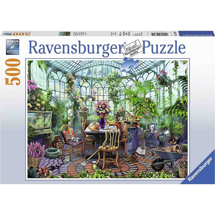 Ravensburger puzzle - Reggel a kertben, 500 darab