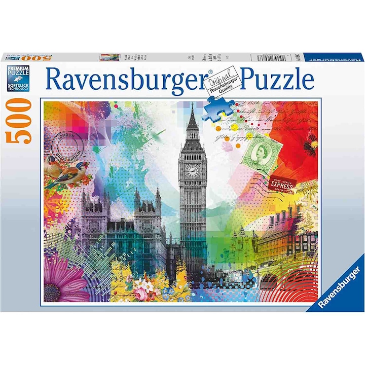 Ravensburger puzzle - Párizsi képeslap, 500 darab