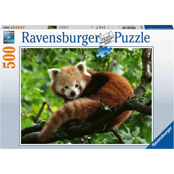Пъзел Ravensburger - Червена панда, 500 части