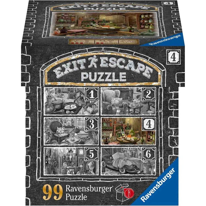 Пъзел Ravensburger Exit - Винарска изба, 99 части