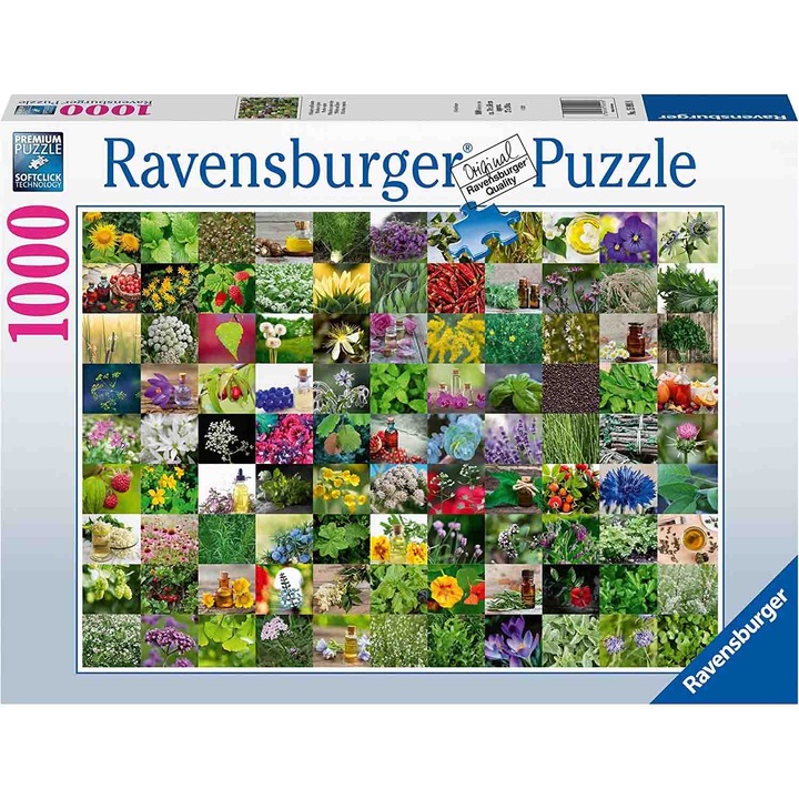 Puzzle Ravensburger - 99 de plante si condimente, 1000 piese