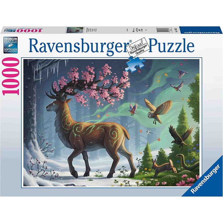 Пъзел Ravensburger - Елен в гората, 1000 части