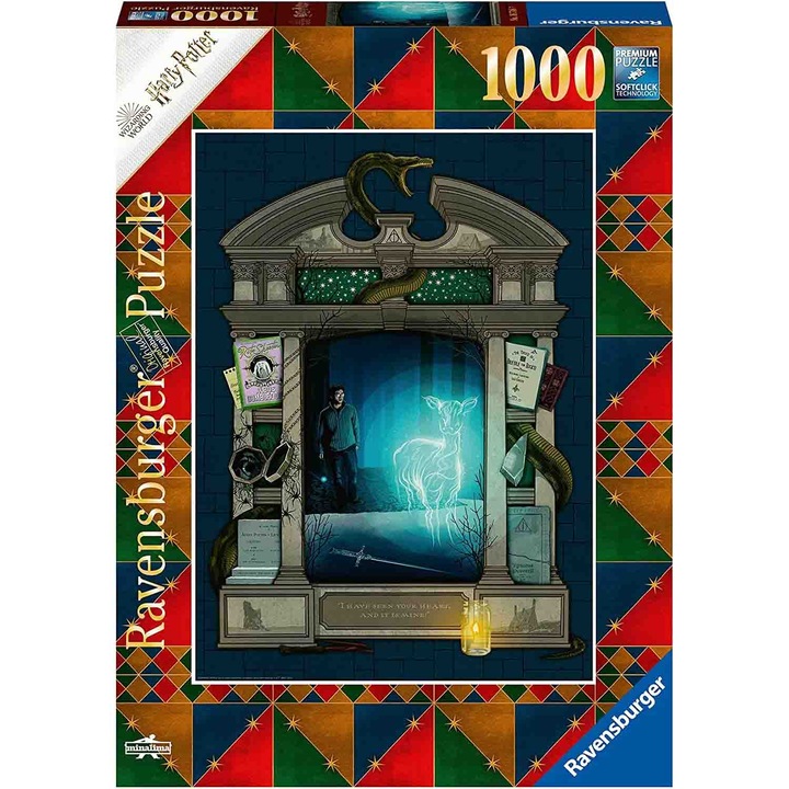 Пъзел Ravensburger - Хари Потър и Даровете на Смъртта I, 1000 части