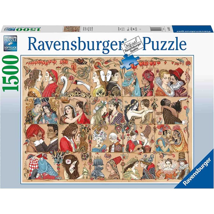 Пъзел Ravensburger - Любов през времето, 1500 части
