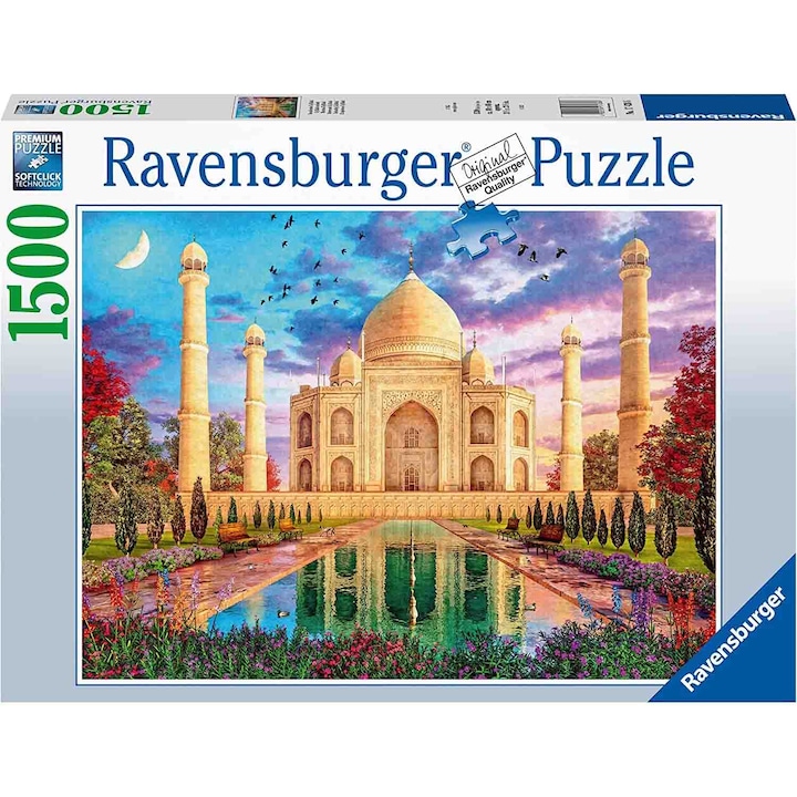 Пъзел Ravensburger - Тадж Махал, 1500 части