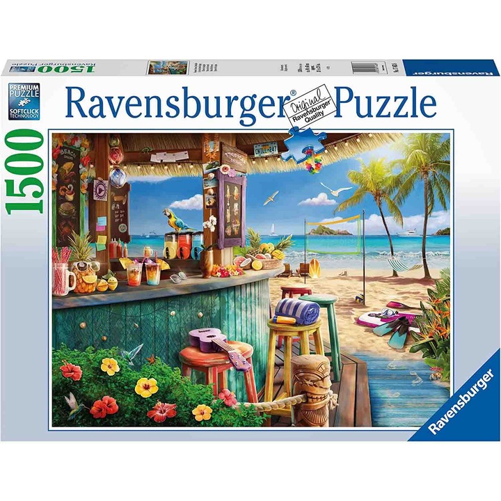 Пъзел Ravensburger - Бар на плажа, 1500 части