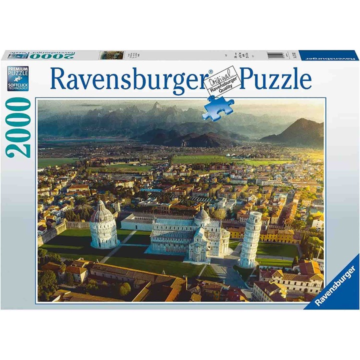 Пъзел Ravensburger - Пиза и Монте Пизано, 2000 части