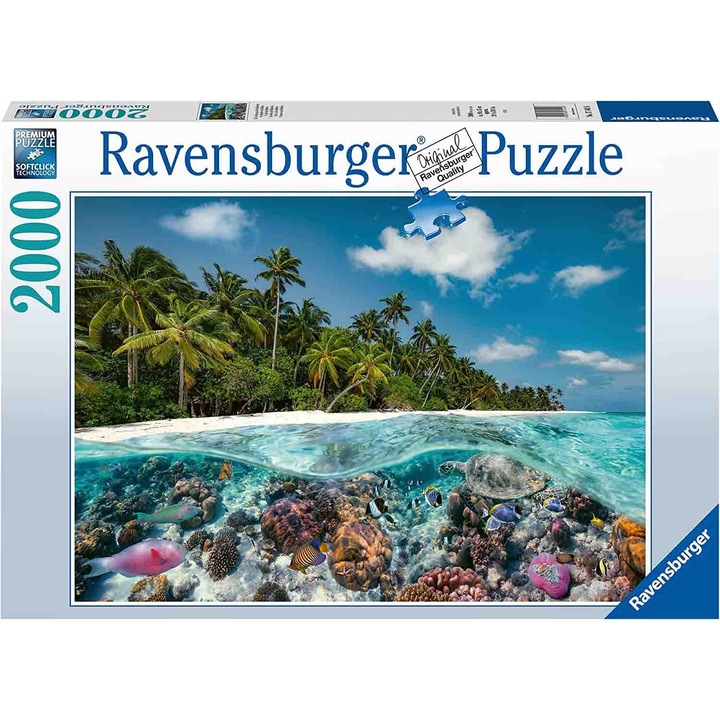 Пъзел Ravensburger - Малдиви, 2000 части