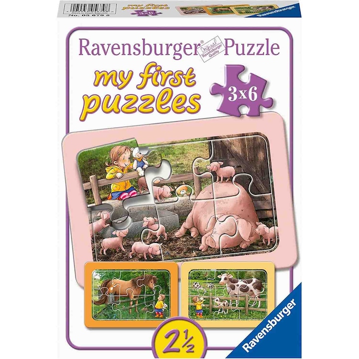 ΠΡΠ·Π΅Π» Ravensburger - Π‘Π΅Π»ΡΠΊΠΎΡΡΠΎΠΏΠ°Π½ΡΠΊΠΈ ΠΆΠΈΠ²ΠΎΡΠ½ΠΈ, 3Ρ
6 ΡΠ°ΡΡΠΈ